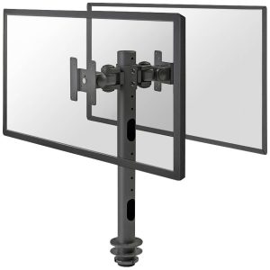Neomounts FPMA-D050DBLACK Monitor-tafelbeugel Aantal monteerbare displays: 2 Display(s) 25,4 cm (10″) – 76,2 cm (30″) Zw