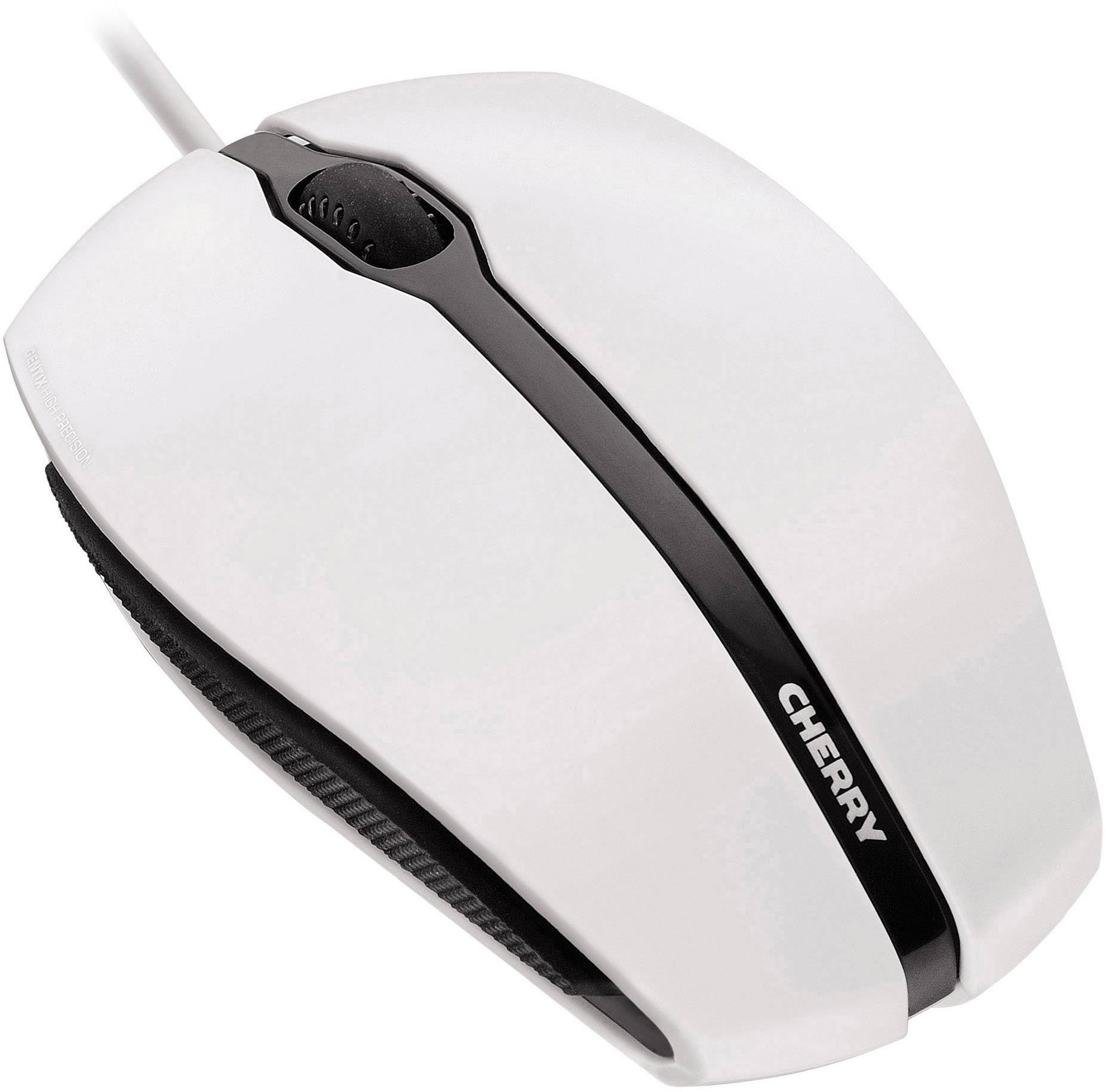 CHERRY Gentix Corded Muis USB Optisch Wit 3 Toetsen 1000 dpi