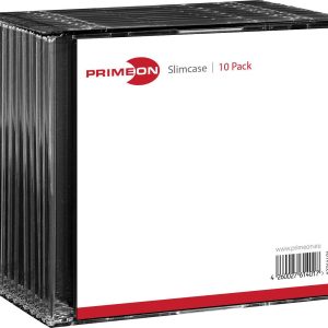 PRIMEON slimcase voor 1 disc 10 stuks PRIMEON slimcase voor 1 disc 10 stuks