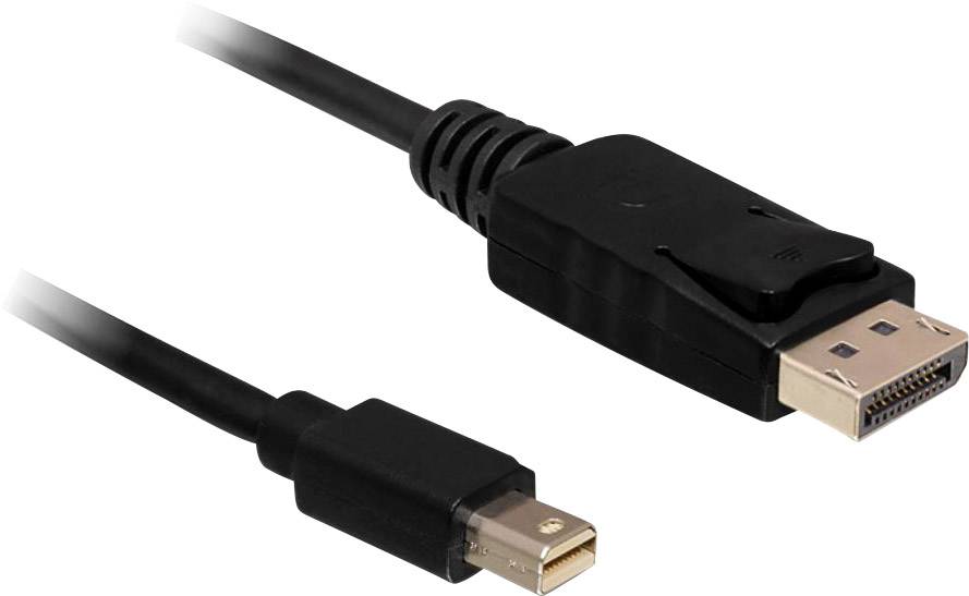 Delock 83479 DisplayPort-kabel Mini-displayport / DisplayPort Adapterkabel Mini DisplayPort-stekker, DisplayPort-stekker