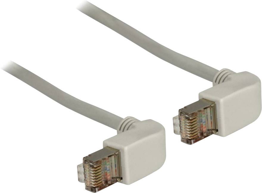 Delock 83510 RJ45 Netwerkkabel, patchkabel CAT 5e S/FTP 0.50 m Grijs 1 stuk(s)