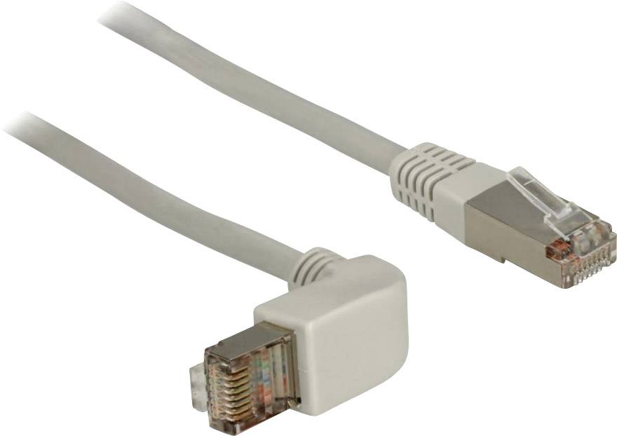 Delock 83515 RJ45 Netwerkkabel, patchkabel CAT 5e S/FTP 1.00 m Grijs 1 stuk(s)