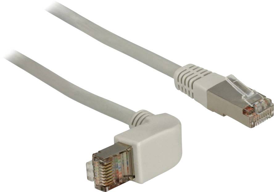 Delock 83524 RJ45 Netwerkkabel, patchkabel CAT 6 S/FTP 0.50 m Grijs 1 stuk(s)