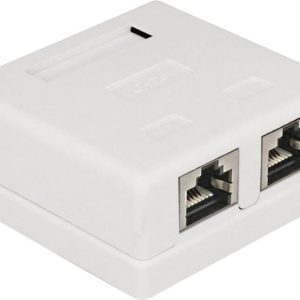 Delock 86269 Netwerkdoos Inbouw (in muur) Inzet met centraalstuk en frame CAT 6 2 poorten Wit Delock 86269 Netwerkdoos Inbouw (in muur) Inzet met centraalstuk en frame CAT 6 2 poorten Wit