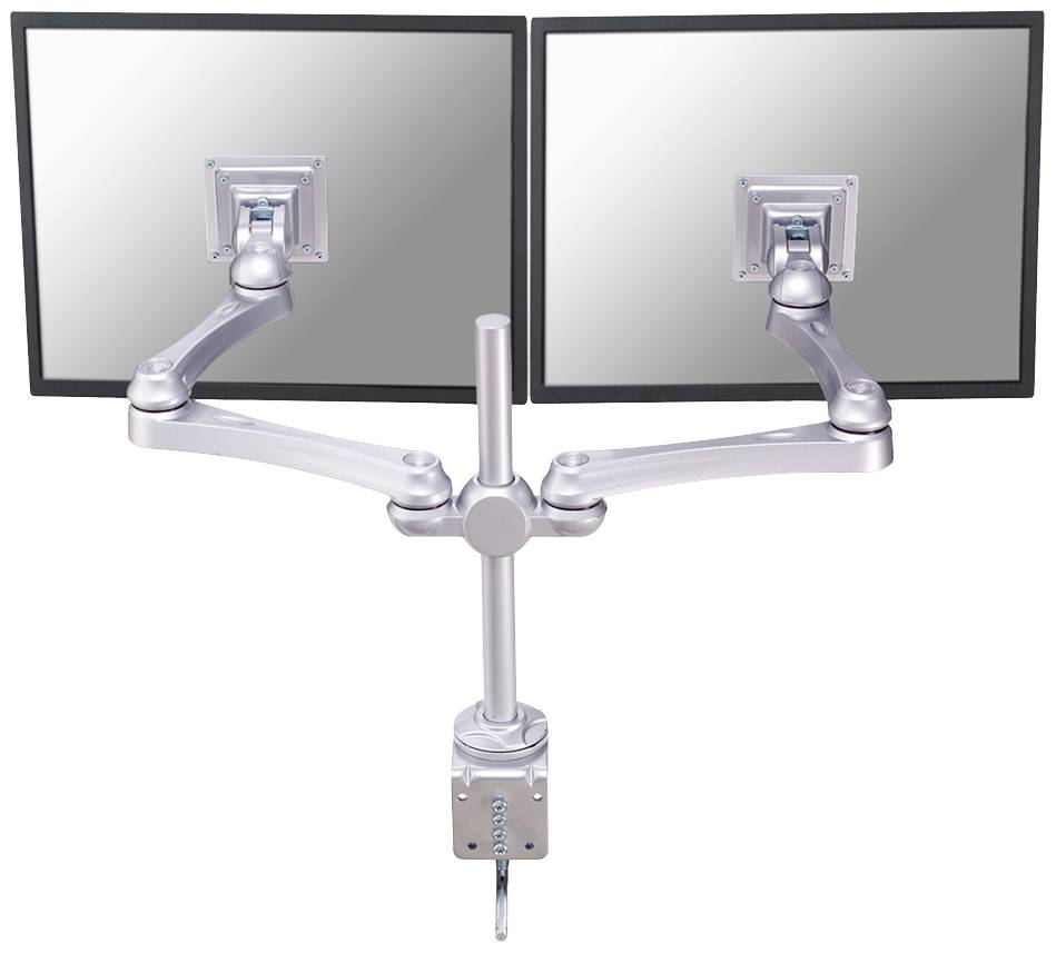 Neomounts FPMA-D930D Monitor-tafelbeugel Aantal monteerbare displays: 2 Display(s) 25,4 cm (10") - 76,2 cm (30") Zilver