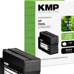 KMP Inktcartridge vervangt HP 950XL, CN045AE Compatibel Zwart H100 1722,4001 KMP Inktcartridge vervangt HP 950XL, CN045AE Compatibel Zwart H100 1722,4001