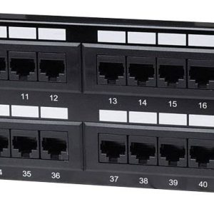 Intellinet 560283 48 poorten Netwerkpatchpaneel 483 mm (19″) CAT 3, CAT 4, CAT 5, CAT 5e, CAT 6 2 HE Zwart Niet ingerich Intellinet 560283 48 poorten Netwerkpatchpaneel 483 mm (19″) CAT 3, CAT 4, CAT 5, CAT 5e, CAT 6 2 HE Zwart Niet ingerich