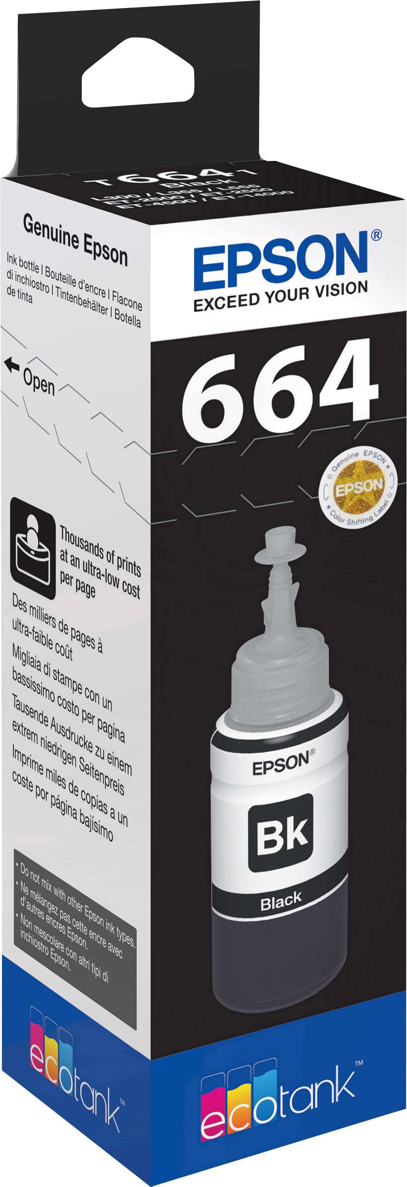 Epson C 13 T 664140 664 Navulinkt Origineel Epson Zwart 1 stuk(s)