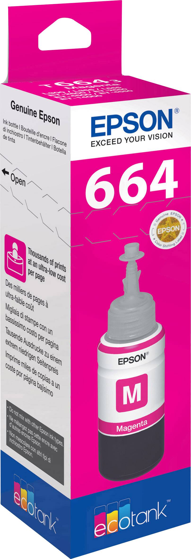 Epson 664 Navulinkt Magenta, magenta