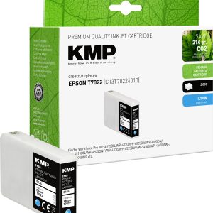 KMP Inktcartridge vervangt Epson T7022 Compatibel Cyaan E134 1620,4003 KMP Inktcartridge vervangt Epson T7022 Compatibel Cyaan E134 1620,4003