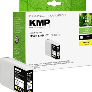 KMP Inktcartridge vervangt Epson T7024 Compatibel Geel E136 1620,4009 KMP Inktcartridge vervangt Epson T7024 Compatibel Geel E136 1620,4009