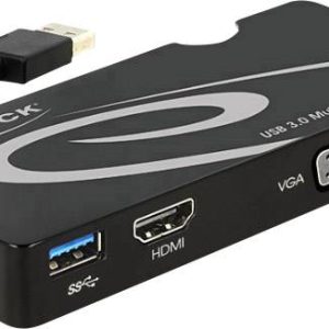Delock USB 3.0 Laptopdockingstation Geschikt voor merk (dockingstation): Universeel Delock USB 3.0 Laptopdockingstation Geschikt voor merk (dockingstation): Universeel