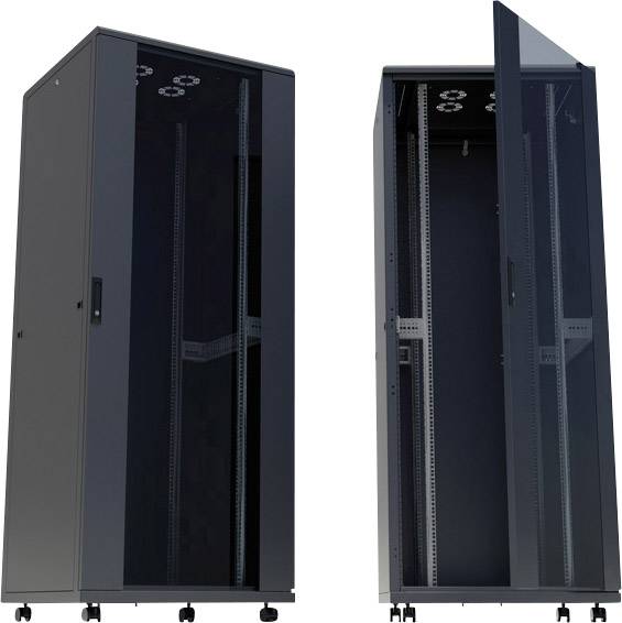 Intellinet 713122 19inch-patchkast (b x h x d) 600 x 1653 x 800 mm 32 HE Zwart (RAL 9005)
