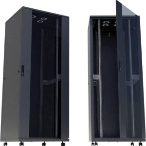 Intellinet 713139 19inch-patchkast (b x h x d) 800 x 1653 x 800 mm 32 HE Zwart (RAL 9005)