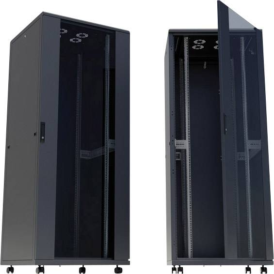 Intellinet 713566 19inch-patchkast (b x h x d) 600 x 1120 x 800 mm 22 HE Zwart (RAL 9005)