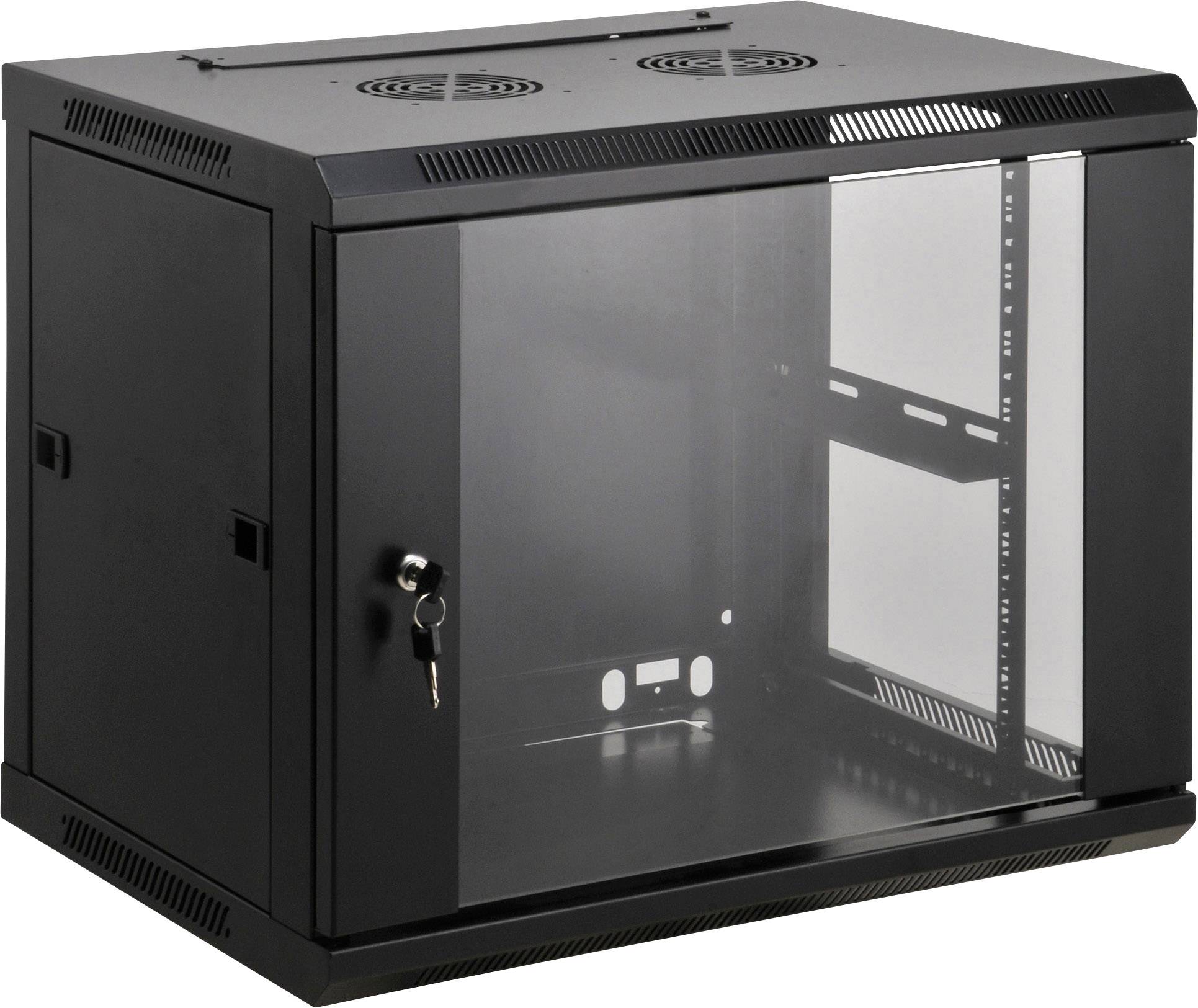 Intellinet 712071 19inch-patchkast (b x h x d) 600 x 500 x 600 mm 9 HE Zwart (RAL 9005)