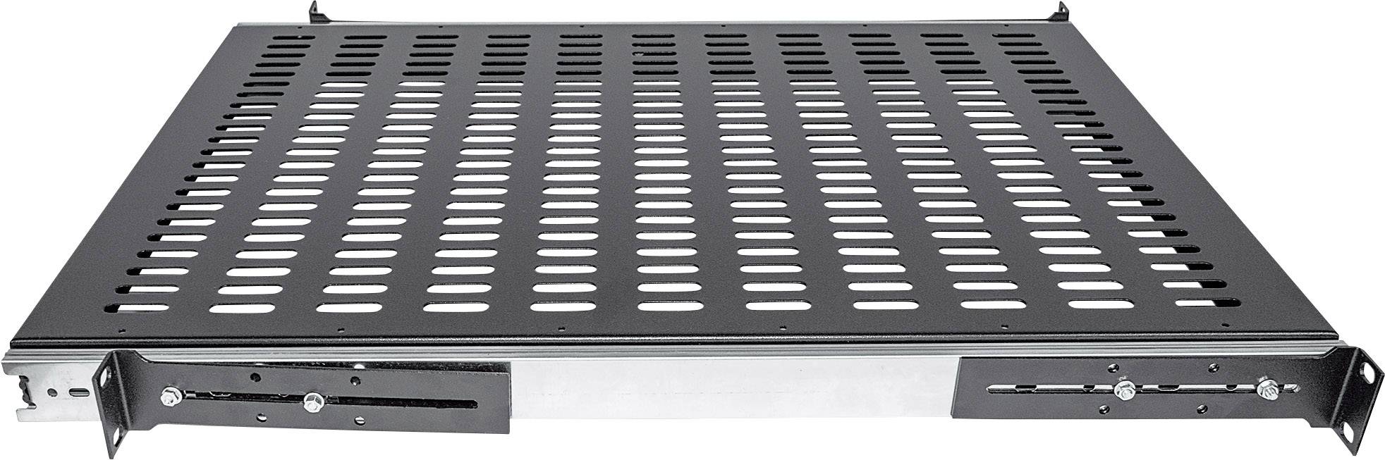 Intellinet 712613 19 inch 1 HE Uittrekbaar Geschikt voor kastdiepte: vanaf 600 mm Zwart