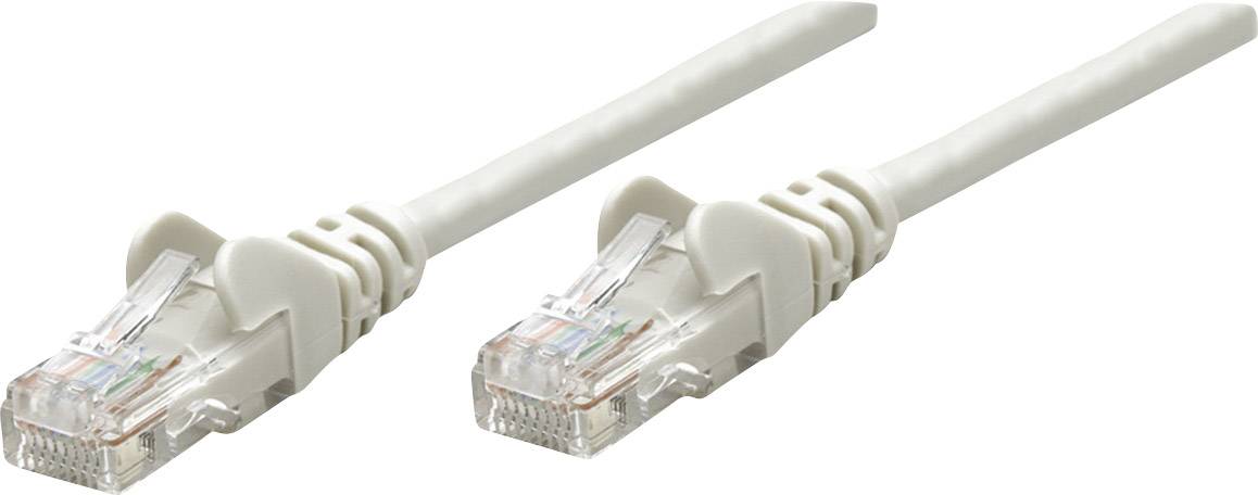Intellinet 733298 RJ45 Netwerkkabel, patchkabel CAT 6 S/FTP 15.00 m Grijs Vergulde steekcontacten 1 stuk(s)