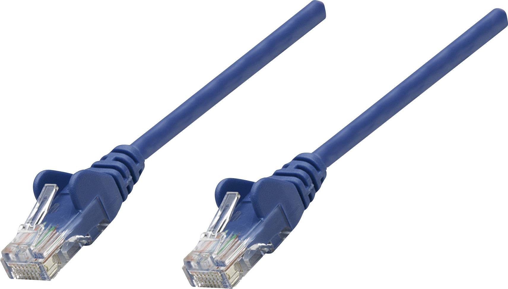 Intellinet 319829 RJ45 Netwerkkabel, patchkabel CAT 5e U/UTP 5.00 m Blauw 1 stuk(s)