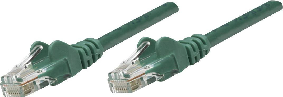 Intellinet 319836 RJ45 Netwerkkabel, patchkabel CAT 5e U/UTP 5.00 m Groen 1 stuk(s)