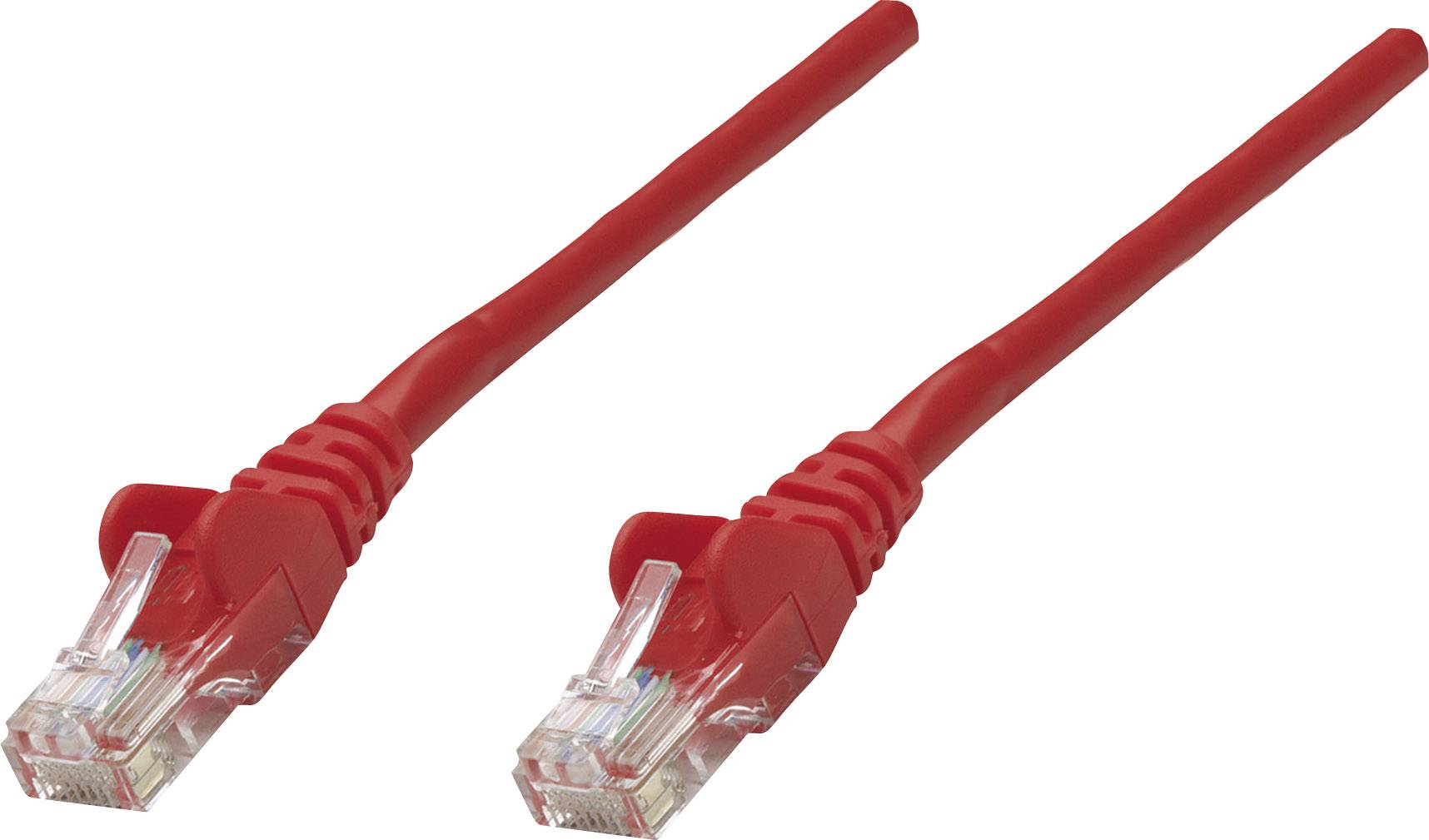 Intellinet 319843 RJ45 Netwerkkabel, patchkabel CAT 5e U/UTP 5.00 m Rood 1 stuk(s)