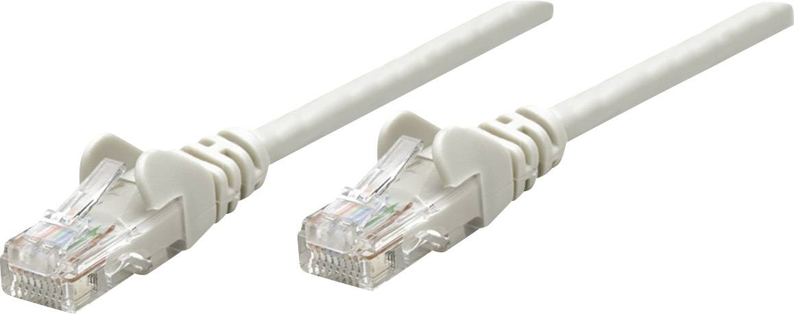 Intellinet 319973 RJ45 Netwerkkabel, patchkabel CAT 5e U/UTP 15.00 m Grijs 1 stuk(s)