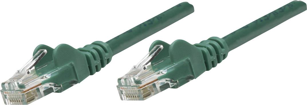 Intellinet 342469 RJ45 Netwerkkabel, patchkabel CAT 6 U/UTP 0.50 m Groen 1 stuk(s)