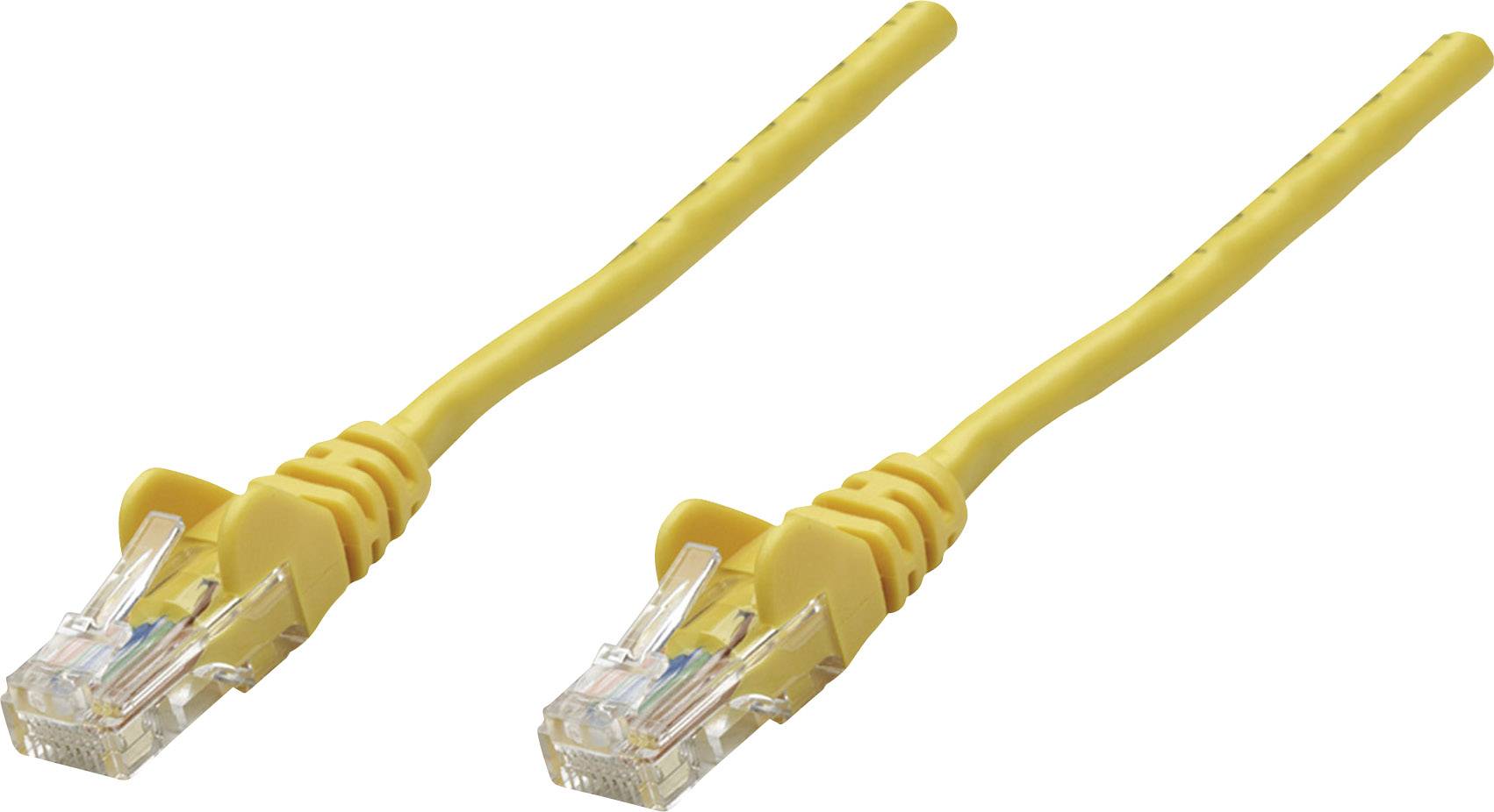 Intellinet 342346 RJ45 Netwerkkabel, patchkabel CAT 6 U/UTP 1.00 m Geel 1 stuk(s)