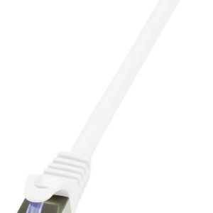 LogiLink CQ4061S RJ45 Netwerkkabel, patchkabel CAT 6A S/FTP 3.00 m Wit Vergulde steekcontacten, Vlambestendig, Snagless LogiLink CQ4061S RJ45 Netwerkkabel, patchkabel CAT 6A S/FTP 3.00 m Wit Vergulde steekcontacten, Vlambestendig, Snagless