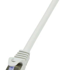 LogiLink CQ4062S RJ45 Netwerkkabel, patchkabel CAT 6A S/FTP 3.00 m Grijs Vergulde steekcontacten, Vlambestendig, Snagles LogiLink CQ4062S RJ45 Netwerkkabel, patchkabel CAT 6A S/FTP 3.00 m Grijs Vergulde steekcontacten, Vlambestendig, Snagles