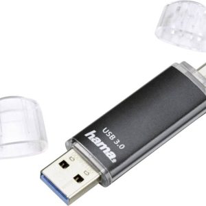 Hama USB-stick smartphone/tablet Zwart 64 GB USB-A 3.2 Gen 1, Micro-USB 2.0 Hama USB-stick smartphone/tablet Zwart 64 GB USB-A 3.2 Gen 1, Micro-USB 2.0