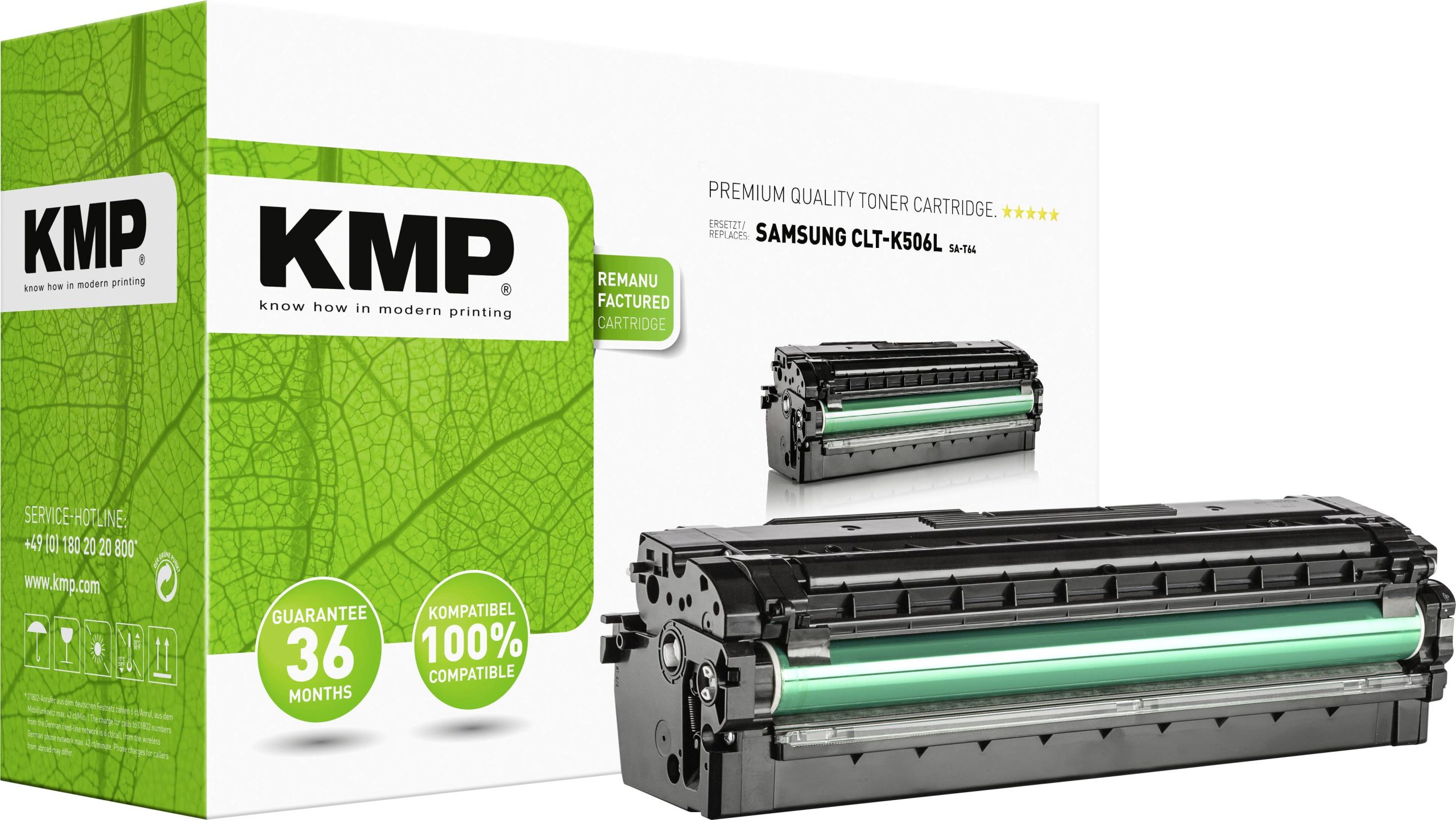 KMP Toner vervangt Samsung CLT-K506L Compatibel Zwart 6000 bladzijden SA-T64 3513,3000