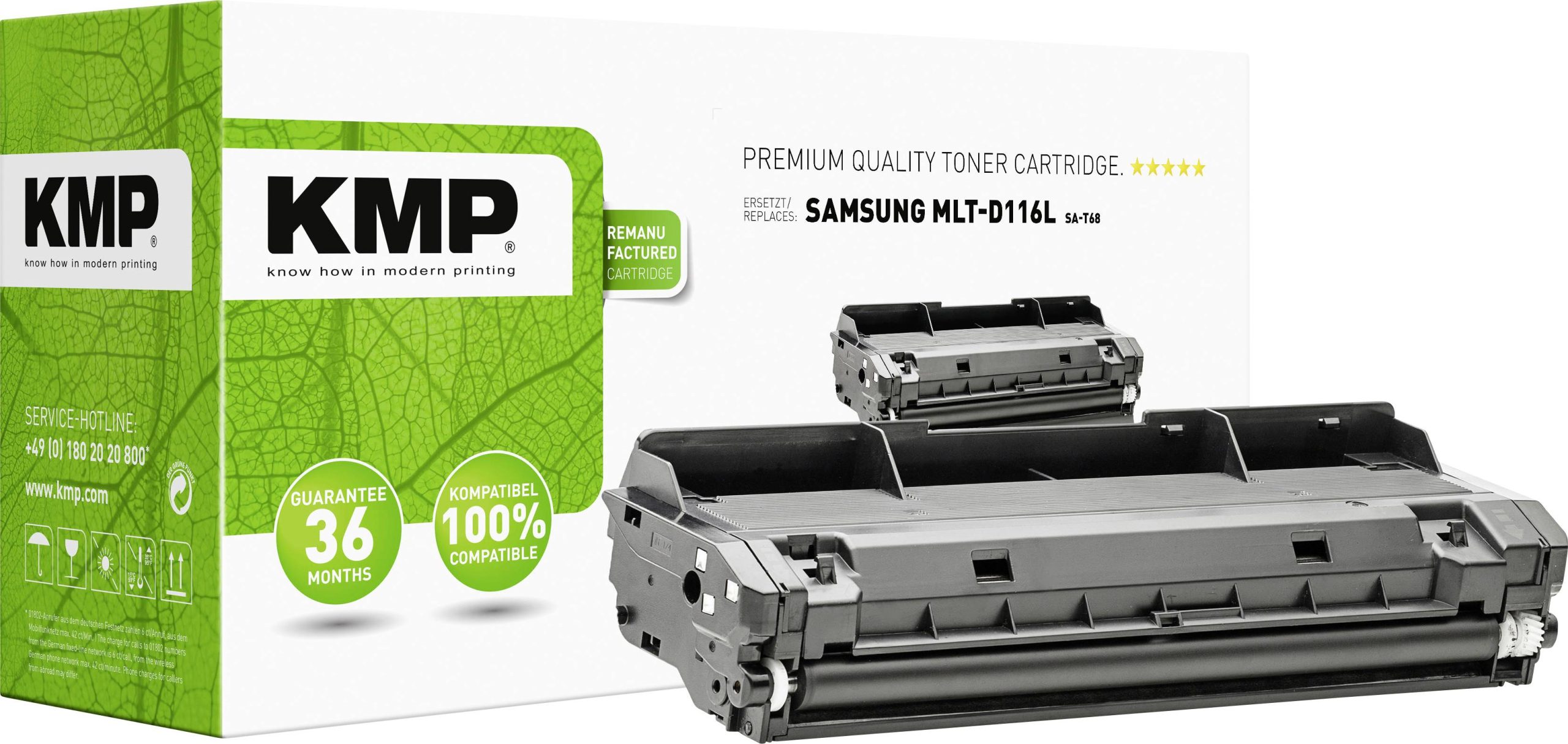 KMP Toner vervangt Samsung MLT-D116S, MLT-D116L Compatibel Zwart 3000 bladzijden SA-T68 3515,3000