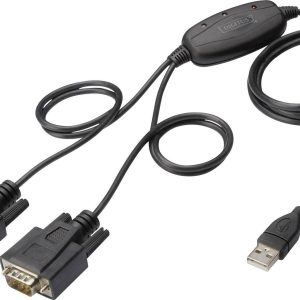 Digitus USB 1.1, Serieel Adapter [1x USB-A 2.0 stekker – 2x D-sub stekker 9-polig] DIGITUS – USB 2.0 zu 2x RS232-Kabel 1