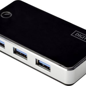 Digitus DA-70231 DA-70231 USB-hub 4 poorten USB-A USB 3.0 5 GBit/s Zwart, Zilver Digitus DA-70231 DA-70231 USB-hub 4 poorten USB-A USB 3.0 5 GBit/s Zwart, Zilver