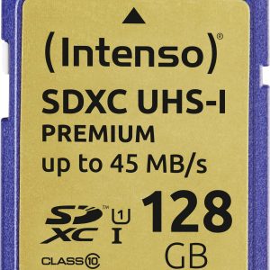 Intenso Premium SDXC-kaart 128 GB Class 10, UHS-I Intenso Premium SDXC-kaart 128 GB Class 10, UHS-I