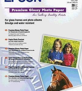 Epson Premium Glossy Photo Paper C13S041316 Fotopapier DIN A3+ 255 g/m² 20 vellen Hoogglans Epson Premium Glossy Photo Paper C13S041316 Fotopapier DIN A3+ 255 g/m² 20 vellen Hoogglans