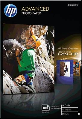 HP Advanced Photo Paper Q8692A Fotopapier 10 x 15 cm 250 g/m² 100 vellen Glanzend