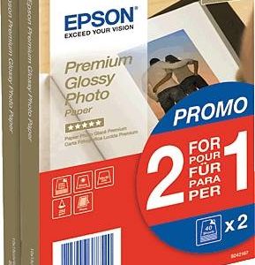 Epson Premium Glossy Photo Paper C13S042167 Fotopapier 10 x 15 cm 255 g/m² 80 vellen Hoogglans Epson Premium Glossy Photo Paper C13S042167 Fotopapier 10 x 15 cm 255 g/m² 80 vellen Hoogglans