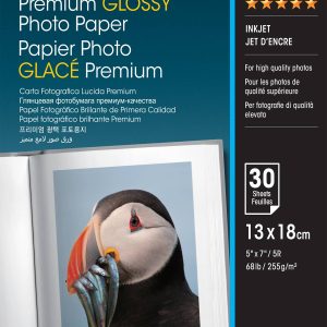 Epson Premium Glossy Photo Paper C13S042154 Fotopapier 13 x 18 cm 255 g/m² 30 vellen Hoogglans Epson Premium Glossy Photo Paper C13S042154 Fotopapier 13 x 18 cm 255 g/m² 30 vellen Hoogglans