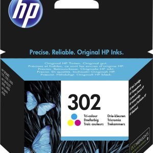 HP 302 Inktcartridge Origineel Cyaan, Magenta, Geel F6U65AE Inkt