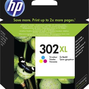 HP 302XL Inktcartridge Origineel Cyaan, Magenta, Geel F6U67AE Inkt