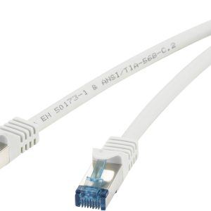 Renkforce RF-4145277 RJ45 Netwerkkabel, patchkabel CAT 6A S/FTP 0.25 m Grijs Snagless, Vlambestendig 1 stuk(s) Renkforce RF-4145277 RJ45 Netwerkkabel, patchkabel CAT 6A S/FTP 0.25 m Grijs Snagless, Vlambestendig 1 stuk(s)