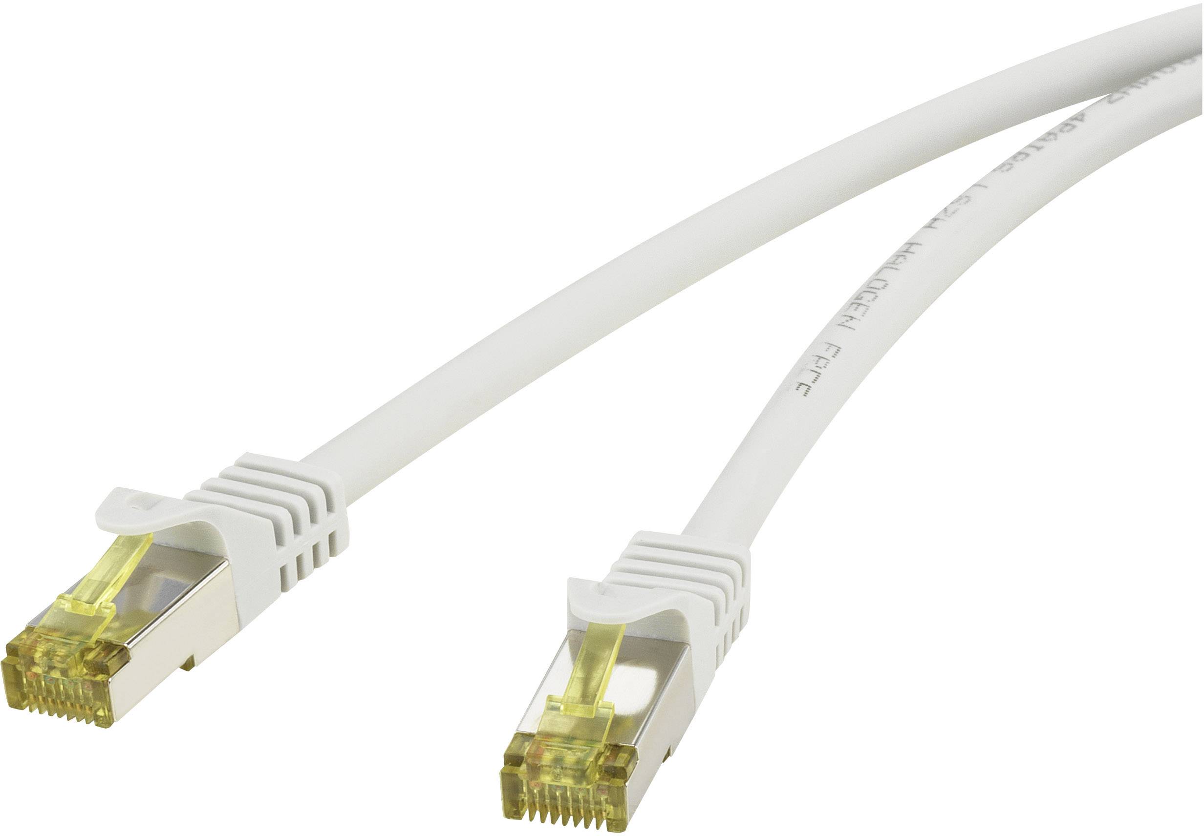 Renkforce RF-4149858 RJ45 Netwerkkabel, patchkabel CAT 6a (losse kabel CAT 7) S/FTP 0.25 m Grijs Snagless, Vlambestendig