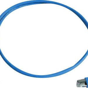 Telegärtner 100008291 RJ45 Netwerkkabel, patchkabel CAT 6A S/FTP 2.00 m Blauw Vlambestendig, Halogeenvrij 1 stuk(s)