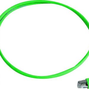 Telegärtner 100008288 RJ45 Netwerkkabel, patchkabel CAT 6A S/FTP 2.00 m Groen Vlambestendig, Halogeenvrij 1 stuk(s)