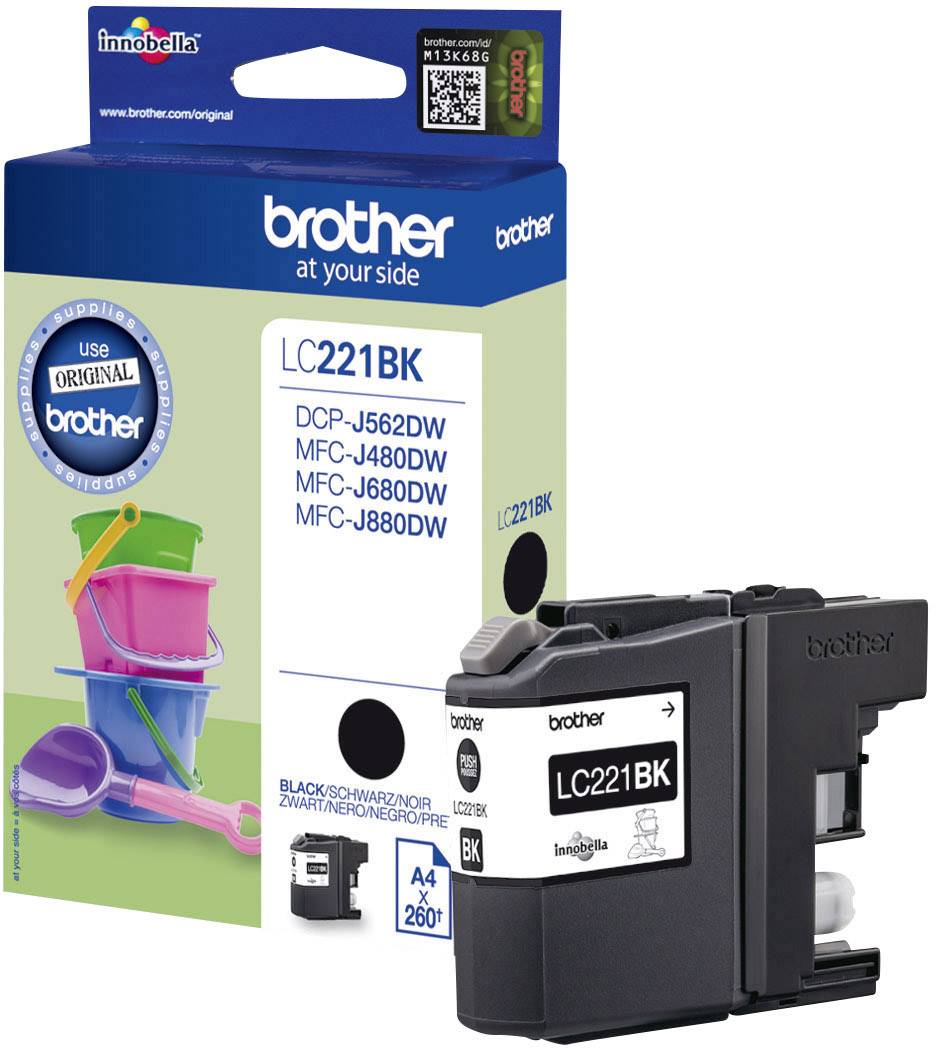 Brother Inktcartridge LC-221BK Origineel Zwart LC-221 BK