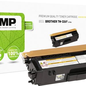 KMP Tonercassette vervangt Brother TN-326Y, TN326Y Compatibel Geel 3500 bladzijden B-T64 KMP Tonercassette vervangt Brother TN-326Y, TN326Y Compatibel Geel 3500 bladzijden B-T64