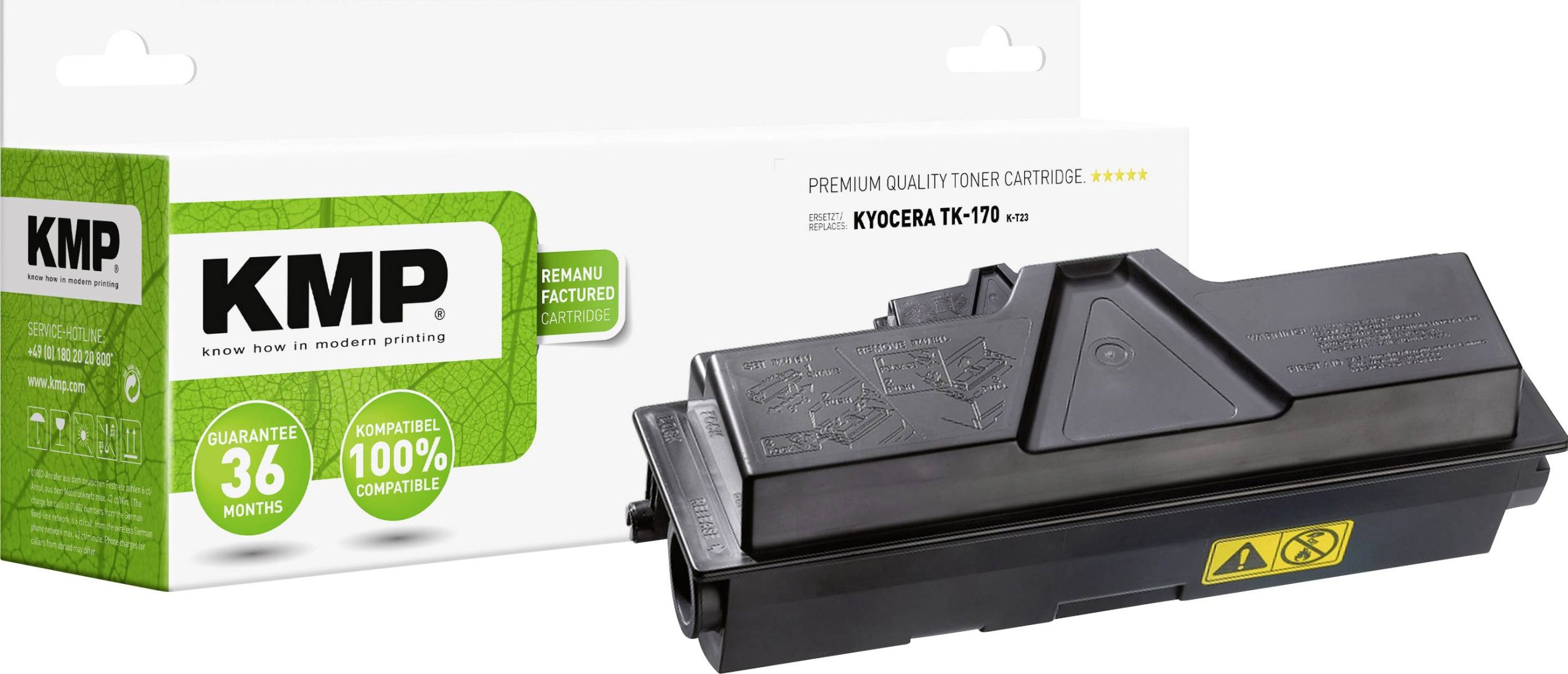 KMP Tonercassette vervangt Kyocera TK-170 Compatibel Zwart 7200 bladzijden K-T23