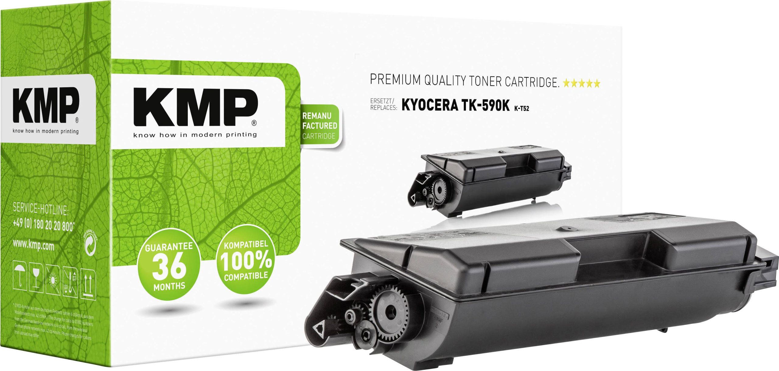 KMP Tonercassette vervangt Kyocera TK-590K Compatibel Zwart 7000 bladzijden K-T52